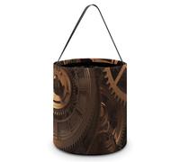 [Dimensions : 20 x 21 x 18 cm (l x L) - Sacs à bonbons imprimés en bronze - Réutilisables pour les fêtes et les cadeaux