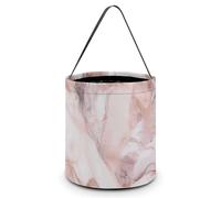 [Dimensions : 20 x 21 x 18 cm] Sac fourre-tout d'Halloween imprimé motif marbre blanc - Réutilisables pour les fêtes et les cadeaux