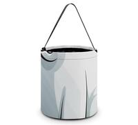 [Dimensions : 20 x 21 x 18 cm] Sac fourre-tout d'Halloween imprimé ours polaire - Réutilisable pour les fêtes et les cadeaux