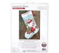 Dimensions 70-09619 Kit de broderie au point de croix compté Aida blanc 14 carats Longueur 40,6 cm