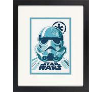 Dimensions 70-65193 Kit de point de croix Star Wars Stormtrooper Blanc 14 fils Aida 12,7 x 17,8 cm