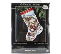 Dimensions 8752 Gold Collection Santa's Journey Stocking Counted Cross Stitch