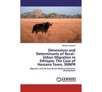 Dimensions And Determinants Of Rural-Urban Migration In Ethiopia: The Case Of Hossana Town, Snnpr
