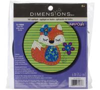 Dimensions Apprendre-A-Craft Petit Renard Appliques Feutre Kit-6 "Rond