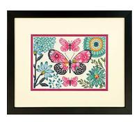 Dimensions Butterfly Dream' Counted Cross Stitch Kit, 14 Count Ivory Aida Cloth, 7" x 5" X, Coloris Assortis, Un