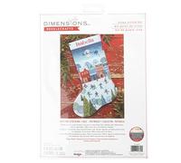 Dimensions Counted Cross Stitch Kit 16" Long-Skating Stocking 14 Count