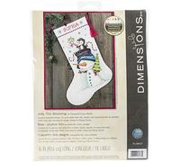 Dimensions Counted X Stitch-Jolly Trio Bas 100% Coton Blanc 40,6 x 20 x 0,1 cm