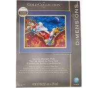 Dimensions Broderie au point de croix D70-08934 Père Midnight Ride Bleu marine 100% coton