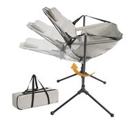 Dimensions de Chaise de Camping inclinable 70x91x91,5 cm, Chargement 136 kg | Appui-tête, Dossier réglable | Pliant, Bascule, léger, Robuste | Extérieur, Plage, Excursions, Jardin