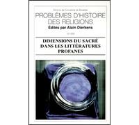 Dimensions du sacré dans les littératures profanes