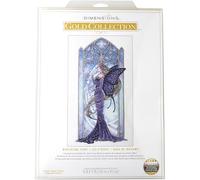 Dimensions Kit point de croix Gold 70-09618 fée hivernale 25,4x43,2 cm 18 ct Aida blanc