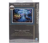 Dimensions – Kit de point de croix compté – Nuit du Nord – 16" x 11"