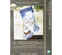 Dimensions Gold Kit Point De Croix Compté, Promenade en Traineau Au Crépuscule