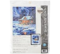 Dimensions Kit Canevas, Refuge sous Le Ciel d'hiver