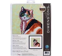 Dimensions Kit de broderie au point de croix compté Aida, multicolore, 27,9 x 27,9 cm