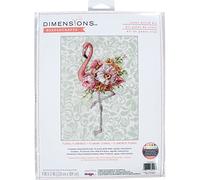 Dimensions Kit de broderie au point de croix compté en coton Motif animaux Blanc Aida 22,9 x 30,5 cm