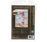 Dimensions Kit de Broderie au Point de Croix compté Motif Fille à la Plage