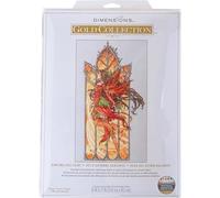Dimensions Kit de broderie au point de croix Motif fée d'automne Multicolore 7 pièces