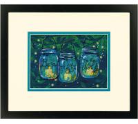 Dimensions Kit de broderie au point de croix "Sois une lumière", motif à compter, 17,7x12,7cm