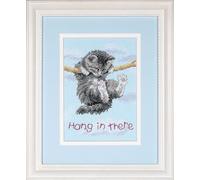 Dimensions Kit Point De Croix Compté, Chaton Accroché