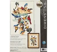 Dimensions Kit Point De Croix Compté, Frénésie De Fêtes