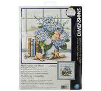 Dimensions Kit Point De Croix Compté, Hortensias & Coquillages