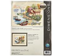 Dimensions Kit Point De Croix Compté, Maison Paisible Au Bord du Lac