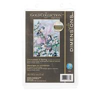 Dimensions Kit Point De Croix Compté, Mésanges Au Printemps