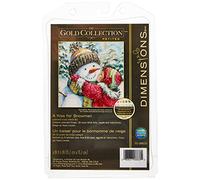 Dimensions Kit Point De Croix Compté, Un Baiser pour Un Bonhomme De Neige