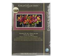 Dimensions Kit Point de Croix : Fleurs du Bonheur, différents, One