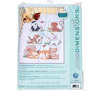 Dimensions Kit Point De Croix Imprimé, Couverture Bébés Animaux