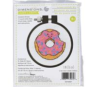 Dimensions Learn-A-Craft Counted Cross Stitch Kit 3" Round-Donut (11 Count)