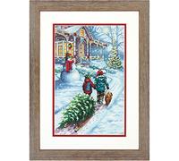 Dimensions Needlecrafts Tradition de Noël, kit Point de Croix, 22,9 x 35,6 cm Fils