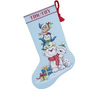 DIMENSIONS Pile de bestioles Jersey Kit Point de Croix compté 16"Long, Bleu