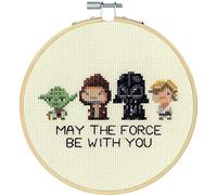 Dimensions Star Wars Counted Cross Stitch Kit 6" Round-Family Hoop (14 Count)