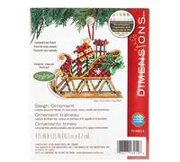 Dimensions Susan Winget Sleigh Ornement compté Point de Croix Kit-4-1/4 X 3-1/4" 14 Compter Une Toile en plast