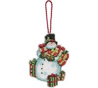 Dimensions Susan Winget Snowman Ornement compté Point de Croix Kit-3-1/4 x 4-1/2" 14 Compter Une Toile en plas