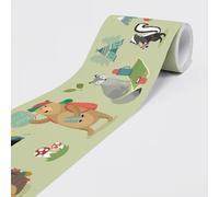 Dimex Autocollant Bordure Animaux dans la Nature - Frise de Papier Peint Frise Murale - Sticker Mural Décoratif pour Murs, Meubles, Plafonds, Papier Peint Portes - 5 m x 0,15 m par rouleau