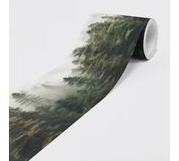 Dimex Bordure autocollante FORÊT - Bordure de papier peint bordure murale - Tatouage mural décoratif pour murs, meubles, plafonds, papiers peints, portes - 5 m x 0,15 m par rouleau