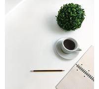 DIMEX Film adhésif uni blanc brillant pour meubles - Film décoratif pour porte, cuisine, armoire, table - 67,5 cm x 1 m