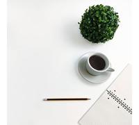 Dimex Film adhésif uni MAT BLANC pour meuble et décoration - Film pour porte, cuisine, armoire, table | 45 cm x 1 m