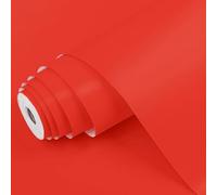 Dimex Film adhésif uni mat rouge moyen Film décoratif pour meubles - Film décoratif pour porte, cuisine, armoire, table - 45 cm x 1 m