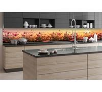 Dimex Film autocollant pour crédence de cuisine - Champ de fleurs - 350 x 60 cm - Film décoratif adhésif - Protection anti-éclaboussures pour cuisine - Fabriqué en UE