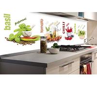 DIMEX LINE Sticker crédence - Cuisine Pimenter 180 x 60 cm | Mur Arrière de la Cuisine - Crédence adhésive