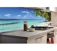 DIMEX Sticker crédence - Cuisine Plage PARADISIAQUE 180 x 60 cm | Mur Arrière de la Cuisine - Crédence adhésive