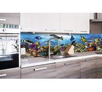 DIMEX Sticker crédence - Cuisine Poisson 260 x 60 cm | Mur Arrière de la Cuisine - Crédence adhésive