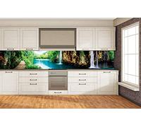 DIMEX Sticker crédence - Cuisine Relax en FORÊT 350 x 60 cm | Mur Arrière de la Cuisine - Crédence adhésive