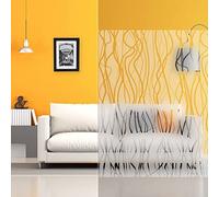 DIMEXACT - Film adhésif décoratif à lianes dépolies - 152 cm x 0.5 m - en Rouleau