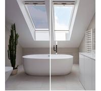 DIMEXACT - Film anti chaleur pour velux - alu clair - 75 cm x 0.5 m - En Rouleau
