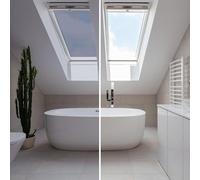DIMEXACT - Film Anti Chaleur repositionnable pour velux - alu foncé - 120 cm x 2.5 m - en Rouleau